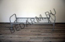Кровать металлическая для рабочих (СС 1 +) - вид спереди