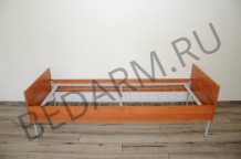 Кровать металлическая со спинками и боковинами из ЛДСП (КБ 1 общ)