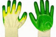 Перчатки зеленые - два слоя латекса