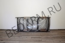Металлическая двухъярусная кровать для общежития — СБ2 коричневая в упаковке